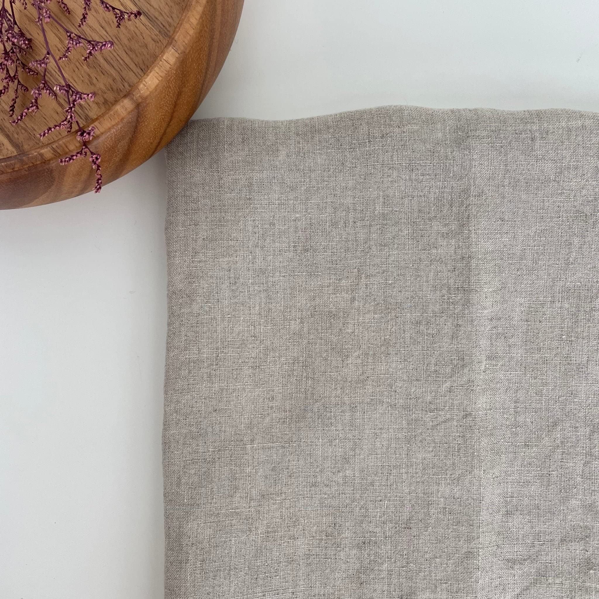 Natural Light Lightweight High Twisted Linen Fabric | Versatile & Durable Material for Stylish Creations - Ideal for Sewing & Home Decor