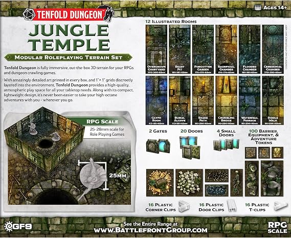 Gale Force Nine - Tenfold Dungeon - Jungle Temple