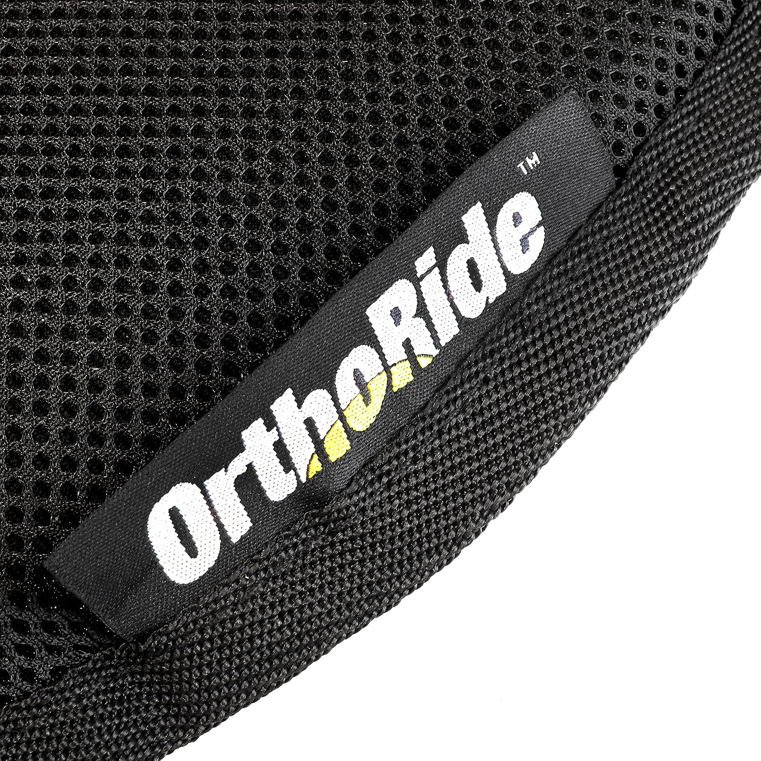 ComfortRider Western Saddle Seat Cushion - Adds Cushioned Comfort to Hard Saddles, Breathable 3D Air Mesh, OrthoRide Stabilizer Core, Spot Grip Bottom, Fits 15-17 in Seats
