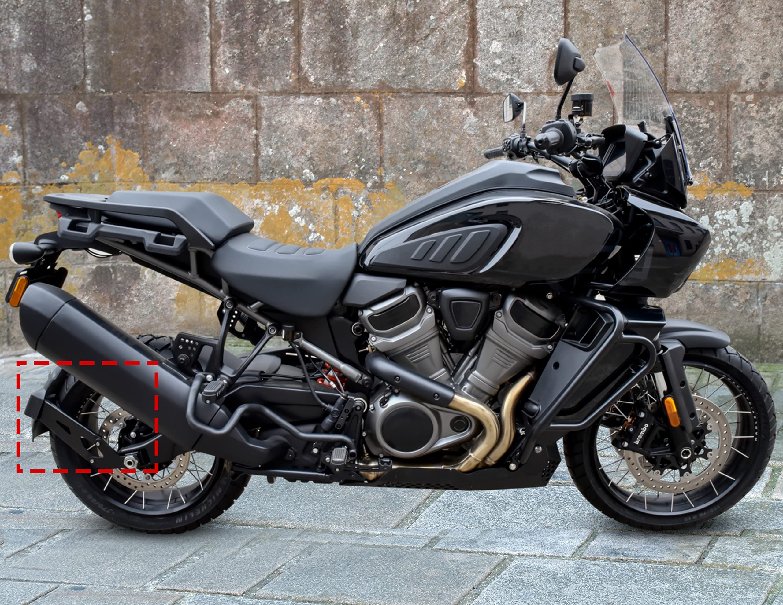 KHUKHU Garde Boue Pour Sportster S 1250 RH1250 RH 1250 S RH1250S 2021 2022 Moto Conducteur Passager Passager Arrière Siège Garde-Boue Dossier Kit Ailes Moto (Taille : AB