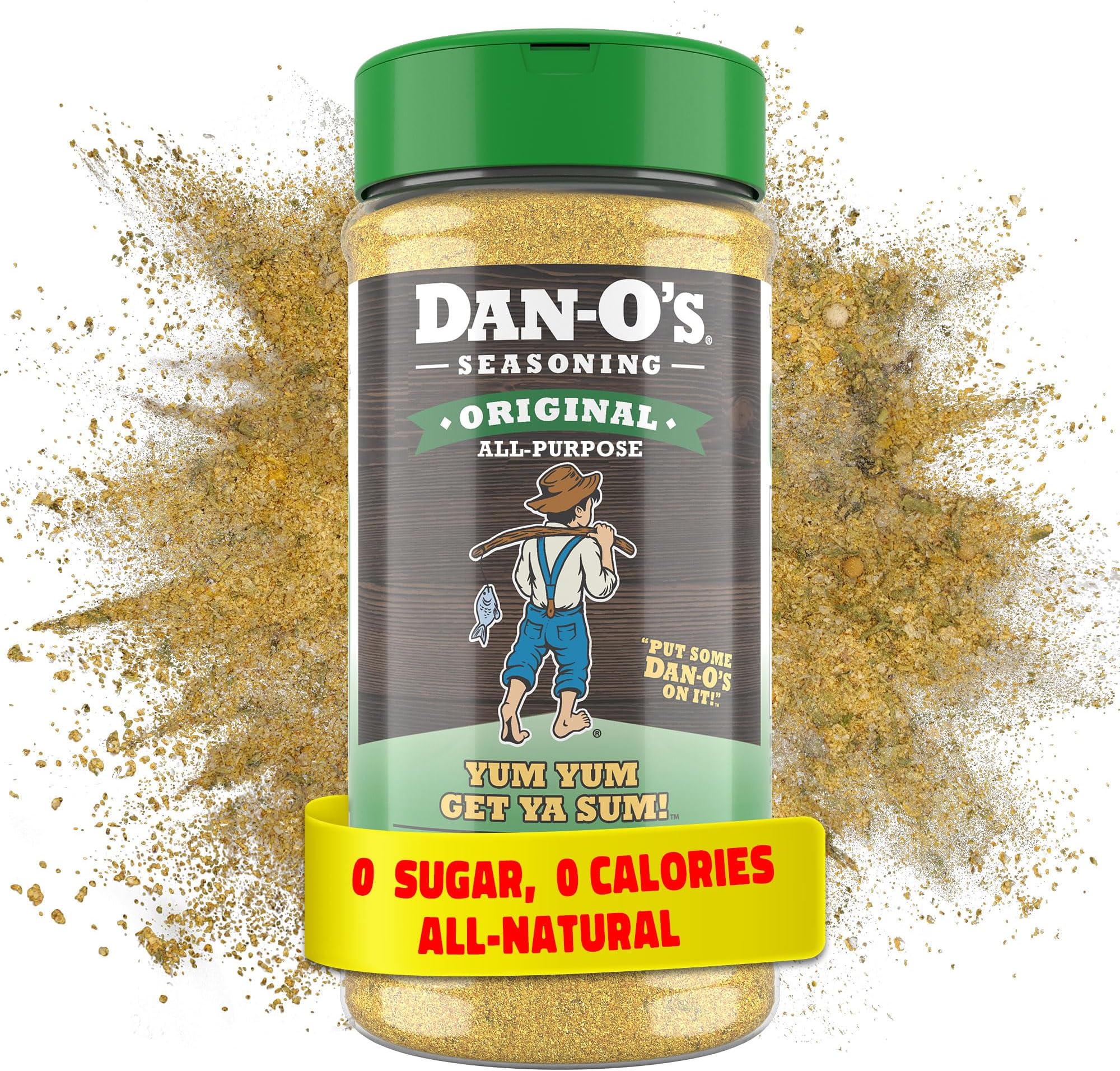 Dan-O's Original Seasoning, 8.9 oz Bottle, All Purpose Seasoning for Chicken, Turkey, Beef, Veggies and More, Sugar Free, Zero Calorie, Use this Spice Blend to Craft a Marinade, Dry Rub or Sauce