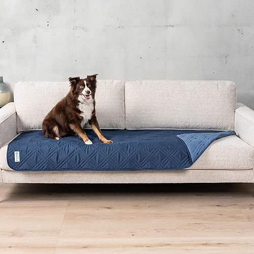 Miniatura 20 de PetAmi Funda de sofá impermeable para perros, protector de muebles reversible para cama de gato mascota, manta lavable cubierta para perro para