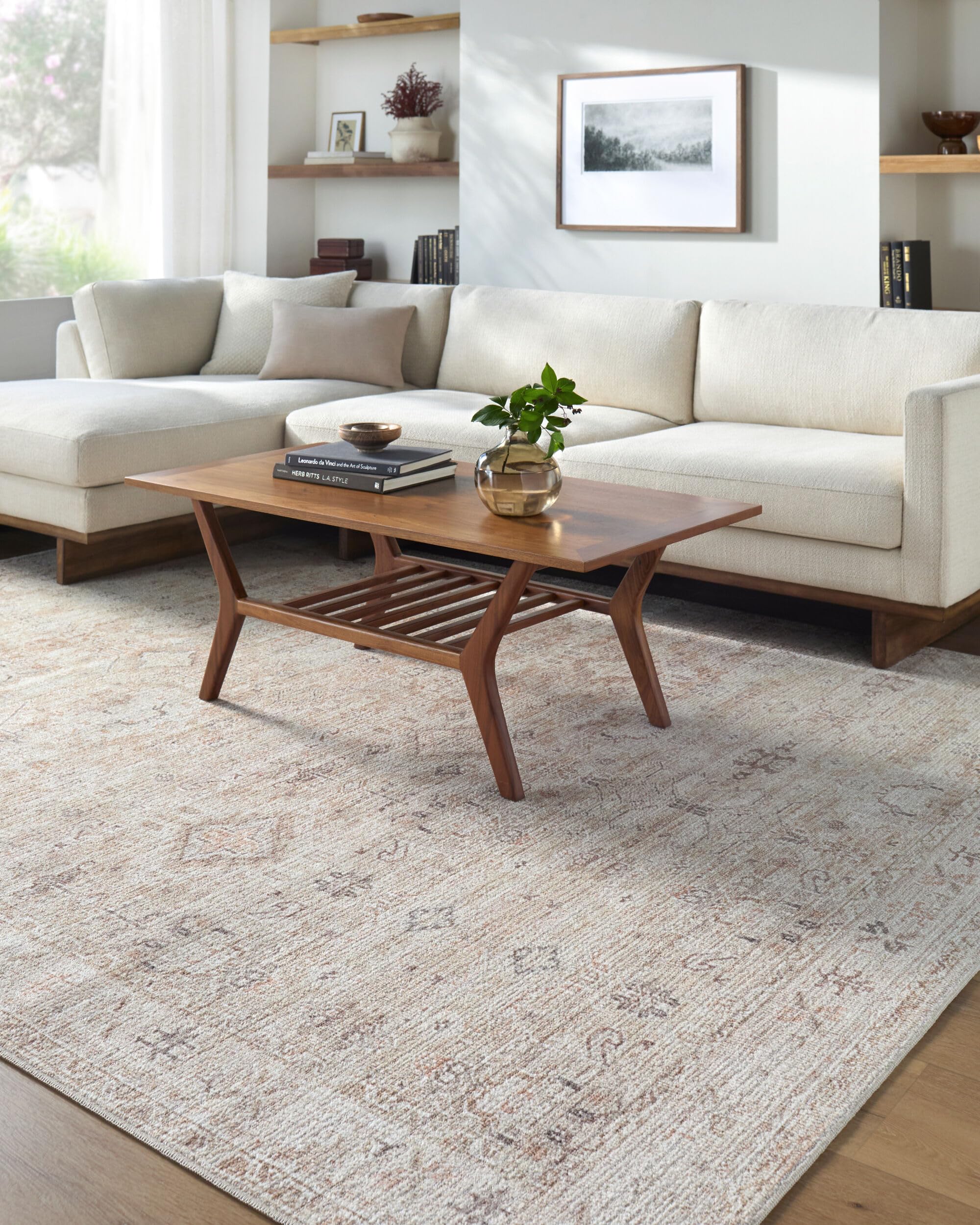 Livabliss x Becki Owens Marlene Vintage Medallion Area Rug, 9'11" x 14', Grey/Beige, (10' x 14')