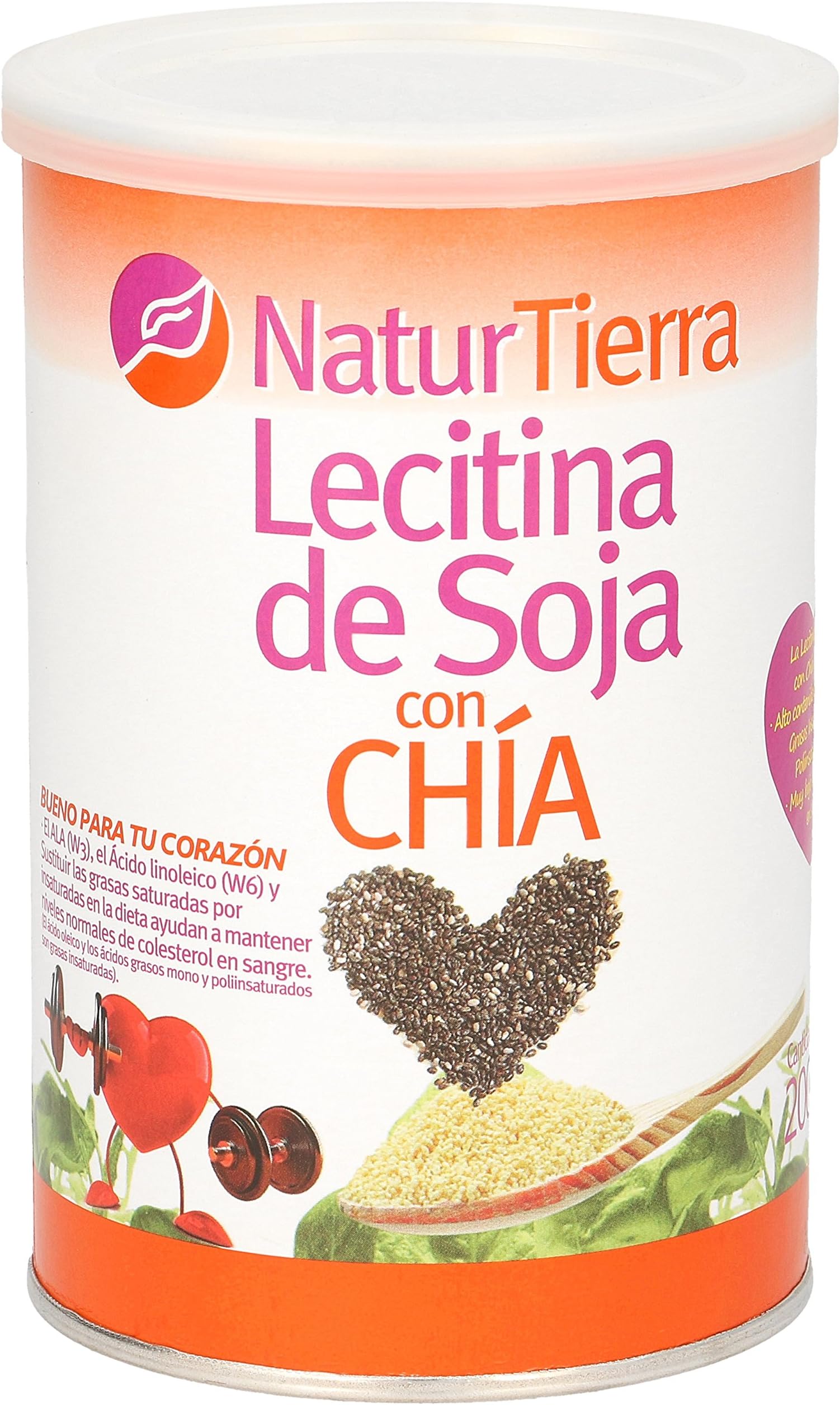Soy Lecithin with Chia 200g Naturterra