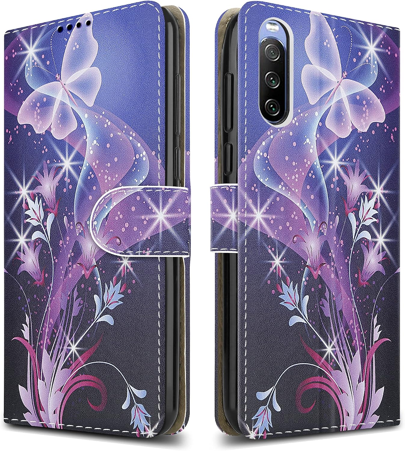 PIXFAB For Sony Xperia 10 III (5G) Leather Phone Case, Magnetic Closure Full Protection Book Folio Design