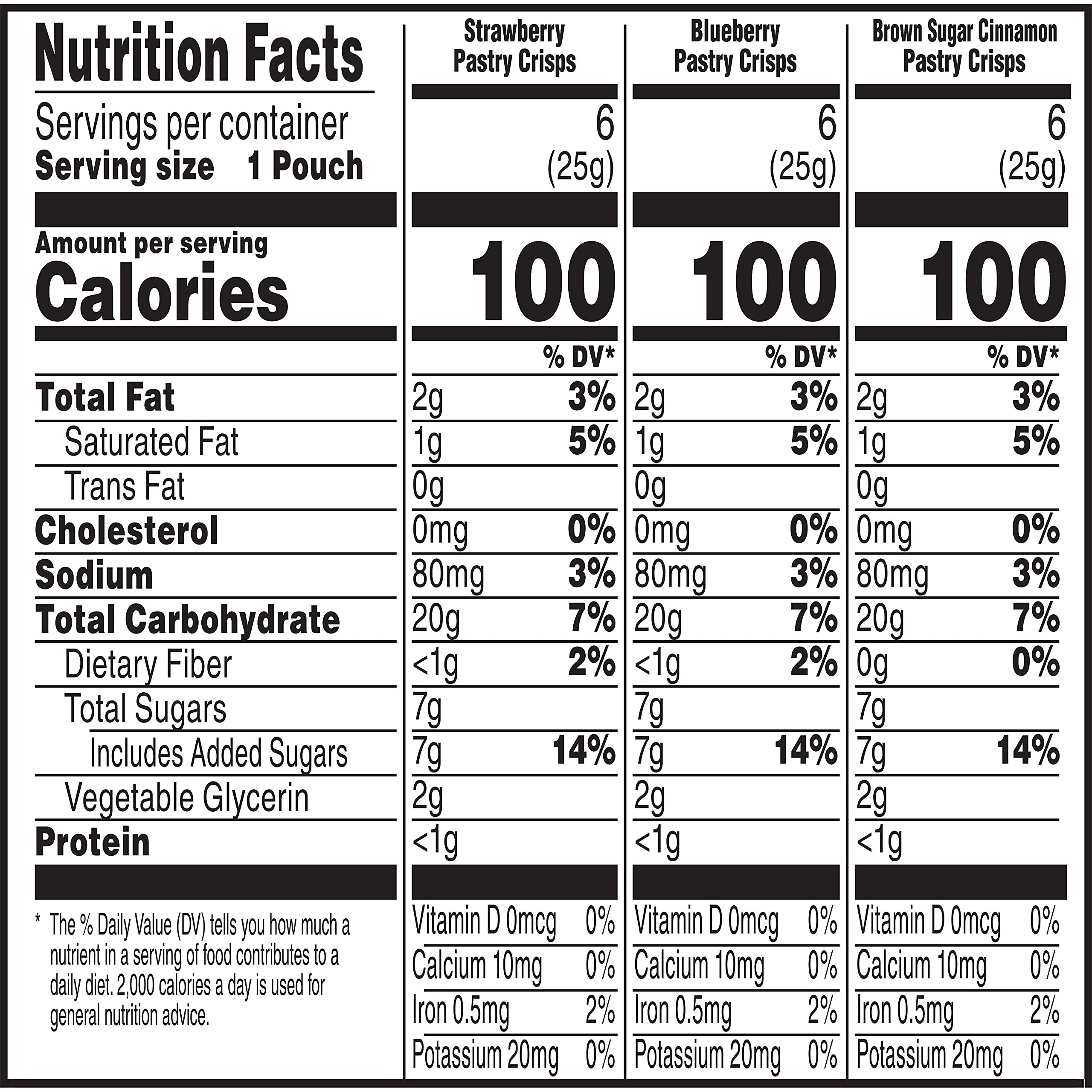 Kellogg's Special K Pastry Crisps, Breakfast Bars, 100 Calorie Snacks