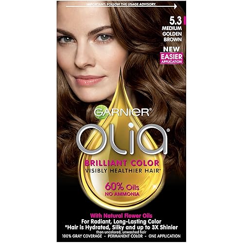 Vista 140 de Garnier Olia - Tinte para el cabello libre de amoníaco [4.0], marrón oscuro, 1 unidad (paquete de 4)