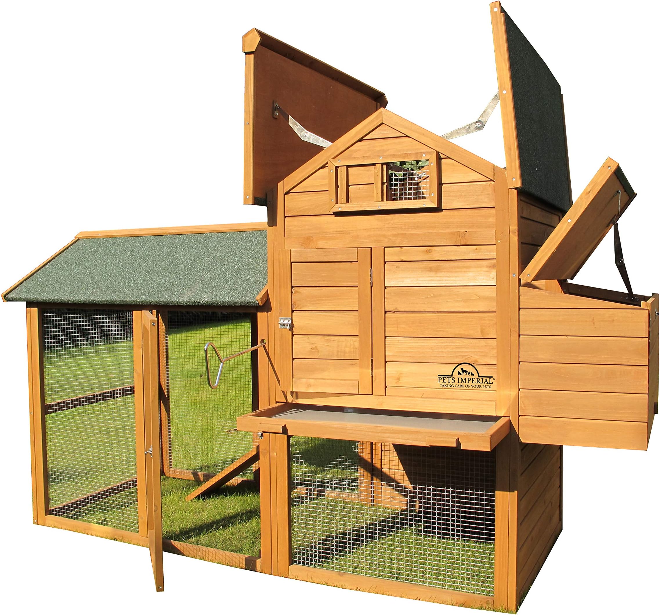 Pets Imperial® Large Kingsbourne Chicken Coop Suitable For Up to 5 Birds Depending on Size D