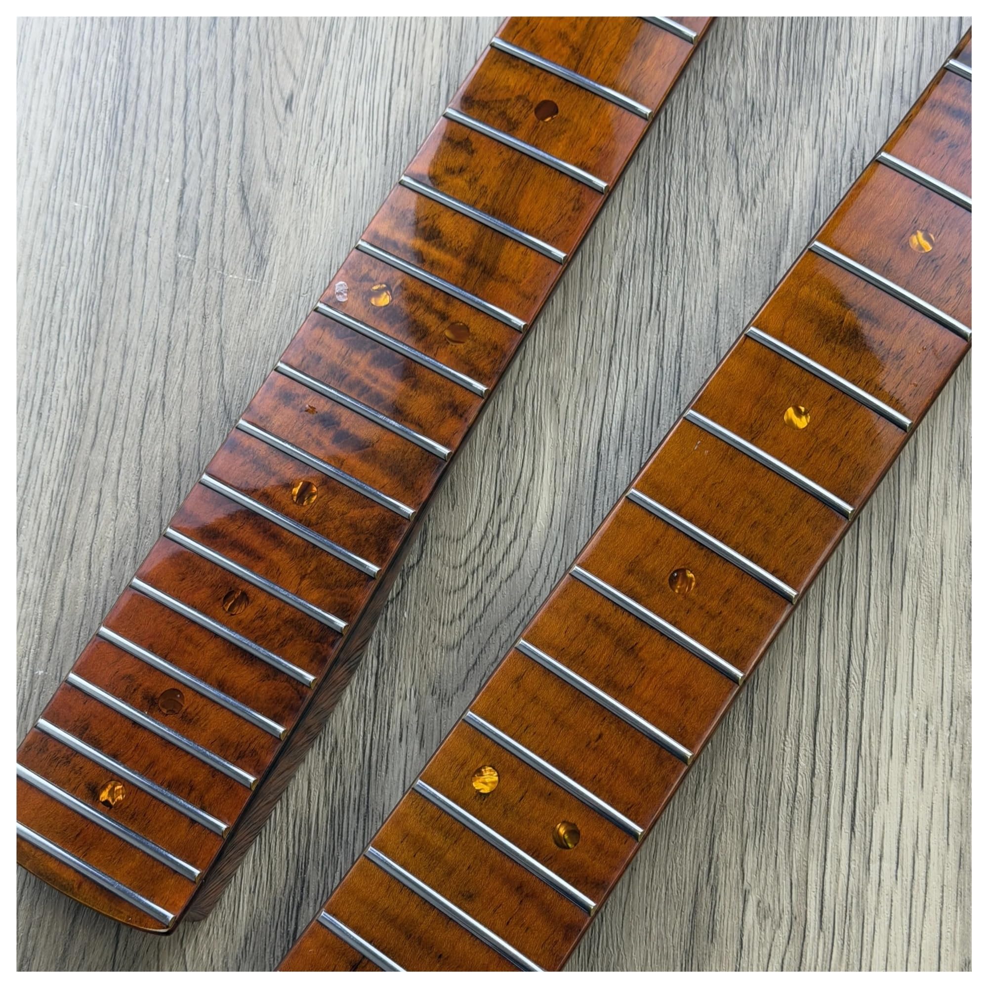 Manico for chitarra ST for mancini, tastiera in acero a 22 tasti, finitura lucida lucidata a mano, ricambio for chitarra elettrica