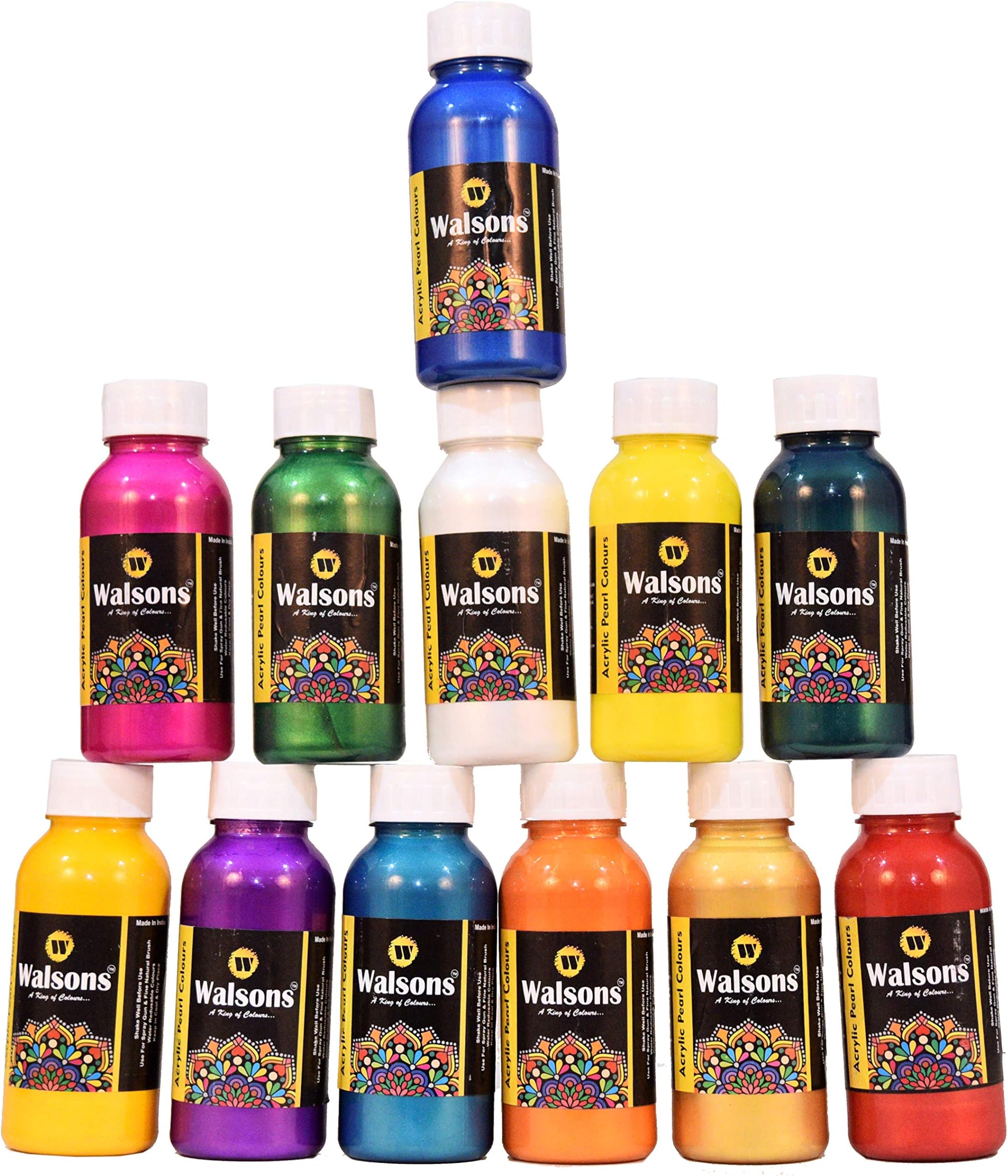 Walsons Artist & Statue Painting Acrylic Pearl Colours (Multi Colours Set of 12)