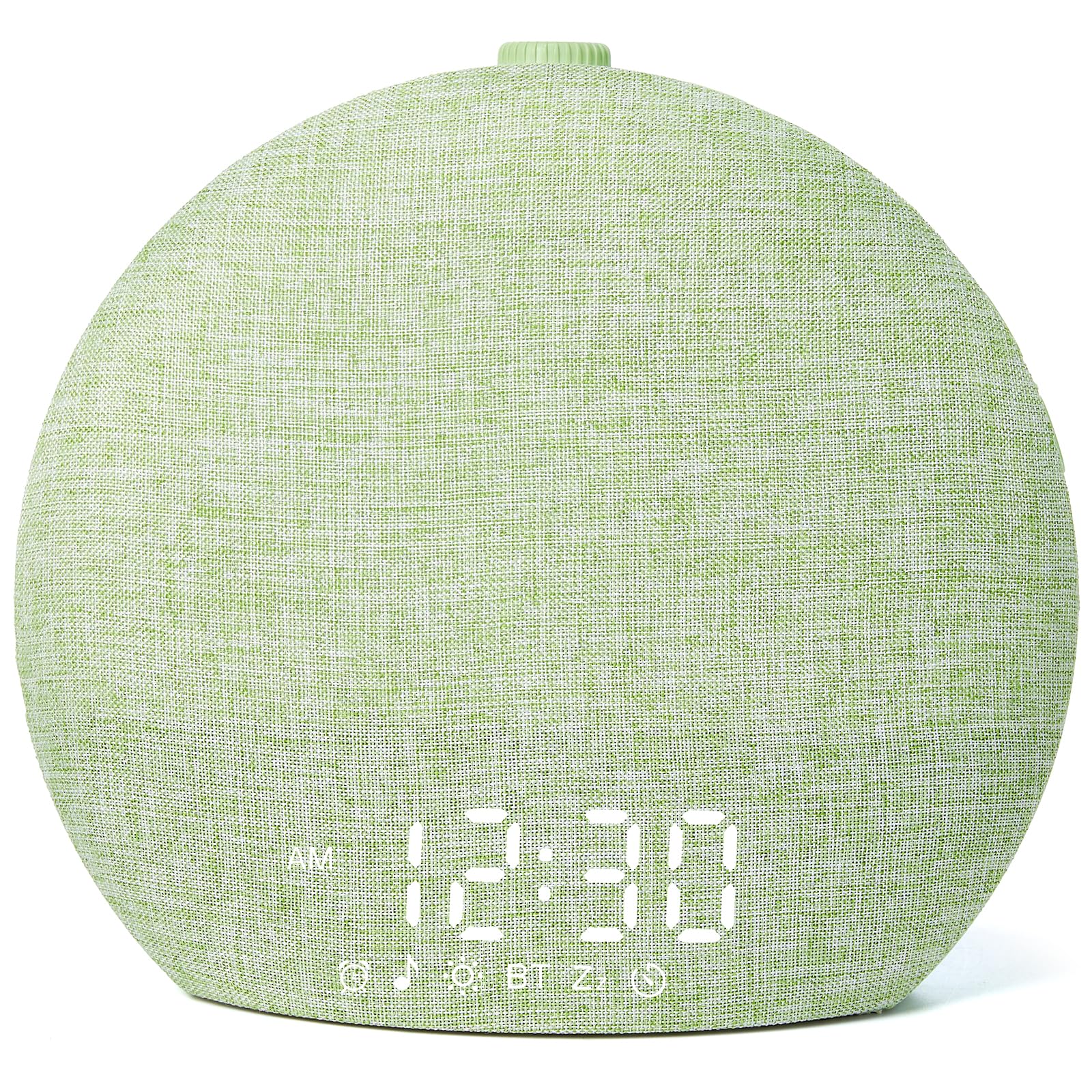 LIORQUE Sveglia Luminosa con Simulazione Alba, Sveglia da Comodino | Bluetooth, Rumore Bianco, 30 Suoni Rilassanti, Timer Spegnimento, Design Senza Schermo, Luce Notturna Regolabile