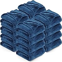 Vista 45 de Utopia Bedding - Manta de vellón de lujo, mullida, antiestática; manta de suave microfibra de 8.8 oz/yd² (300 g/m²) para sofá y cama; tamaño Negro