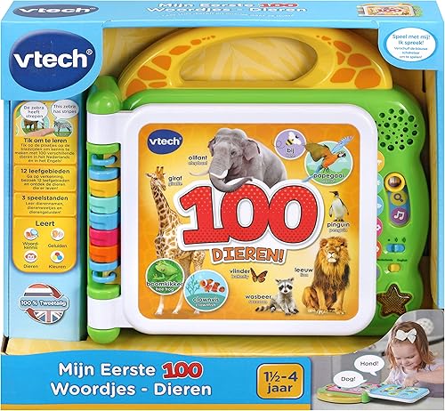Miniatura 5 de Vtech Bebé - Mis primeras 100 palabras - Descubre y conoce 100 animales diferentes - ES-ES - Juguetes educativos para bebés - Diseño robusto y