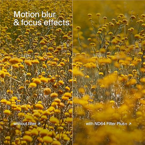 Miniatura 9 de Urth Kit de filtro de lente 5 en 1 de 3.031 in (Plus+)  Densidad neutra ND2, ND4, ND8, ND64, ND1000, 20 capas nano-revestidas, filtros ultradelgados