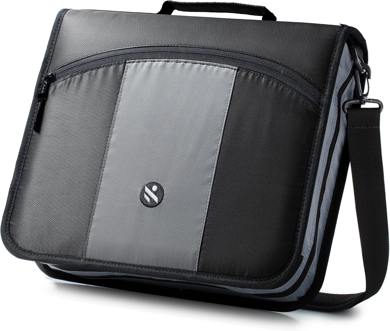 Round Ring 3-Inch Zipper Binder with Expanding Files