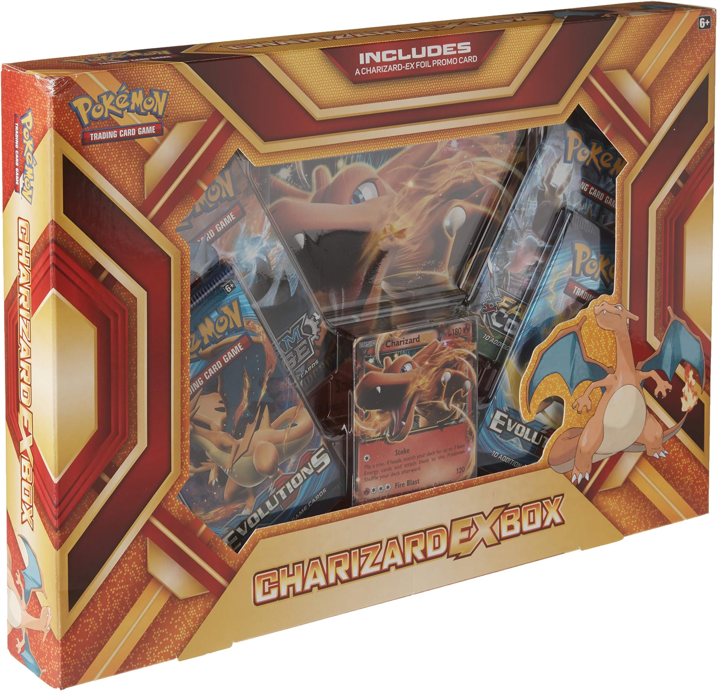 Pokemon Cards TCG: Charizard EX Box Fire Blast Card Game, Multicolor