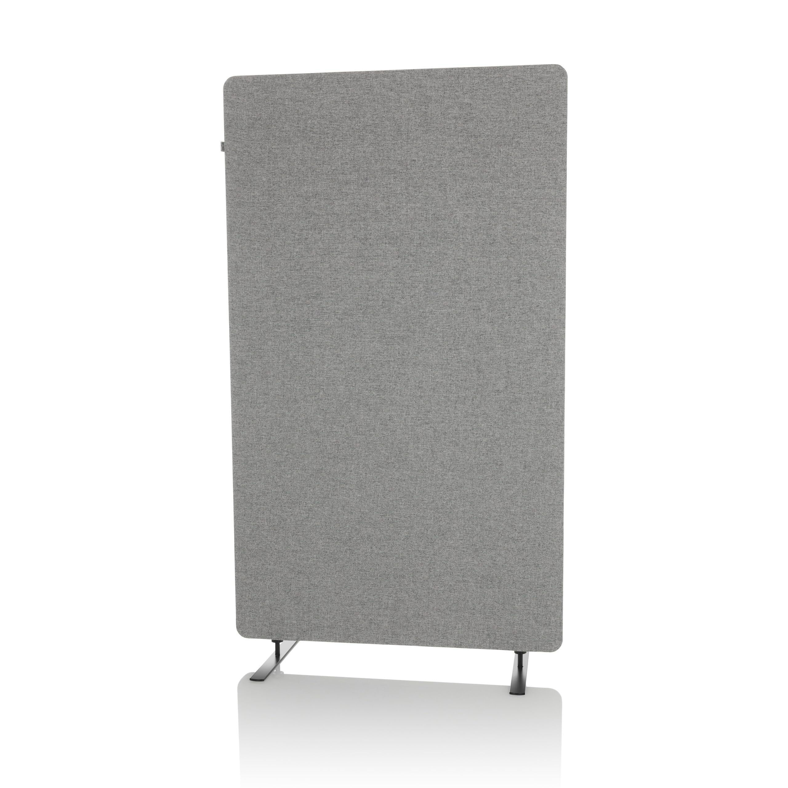 hjh OFFICE Akustik Trennwand 142 cm hoch FLEXMIUT Stand Raumteiler Büro Sichtschutz Pinnwand, Hellgrau 891013
