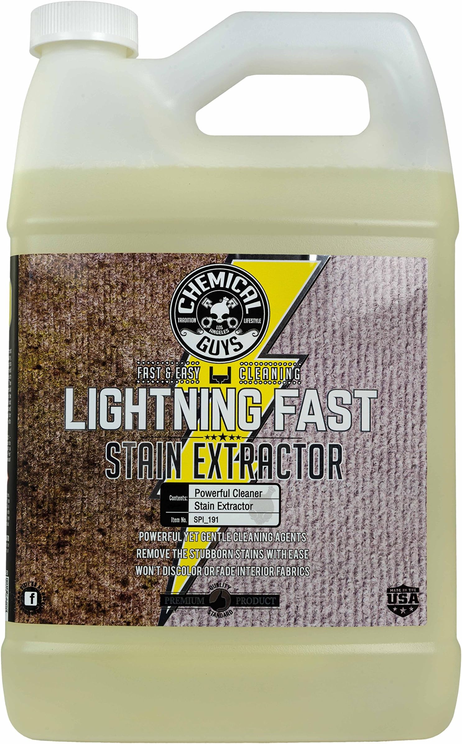 Chemical Guys SPI191 Lightning Fast Carpet and Upholstery Stain Extractor (3.79 L)