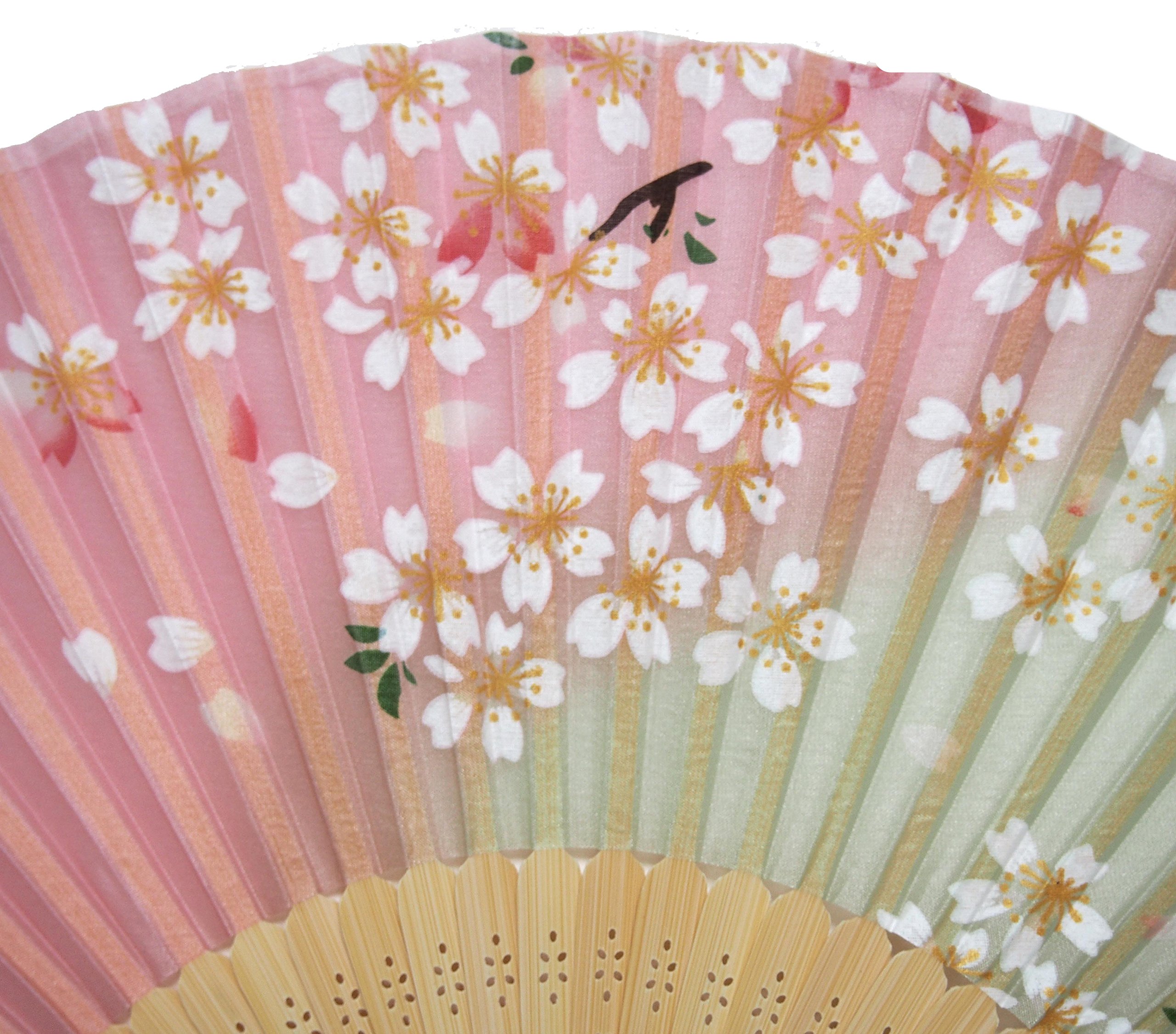 Amazon.co.jp: 旭王 扇子職人の手作り 婦人 シルク 扇子 21cm 30間