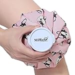 NeoTech Care Ice Bag, Screw Top Fillable, Reusable (Pink Bulldog Design, 8 inch)