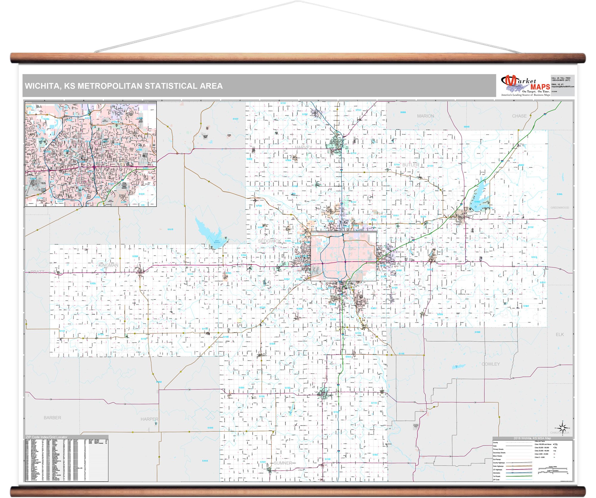 Wichita Ks Zip Code Boundary Map Wichita Kansas Map Cut Out Stock