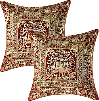 Red and gold decorative pillows Clearance