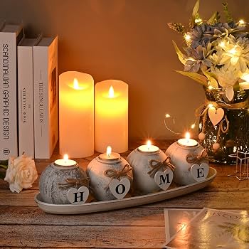 2 Arm Candle Holders: Home Dining Table Centerpieces, Wedding