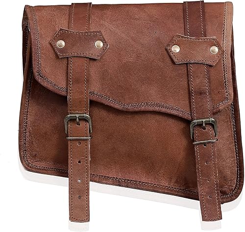 Miniatura 3 de cuero Alforjas de cuero para motocicleta, bolsas de equipaje para motocicleta, bolsas laterales para motocicleta, bolsas de viaje para bicicleta