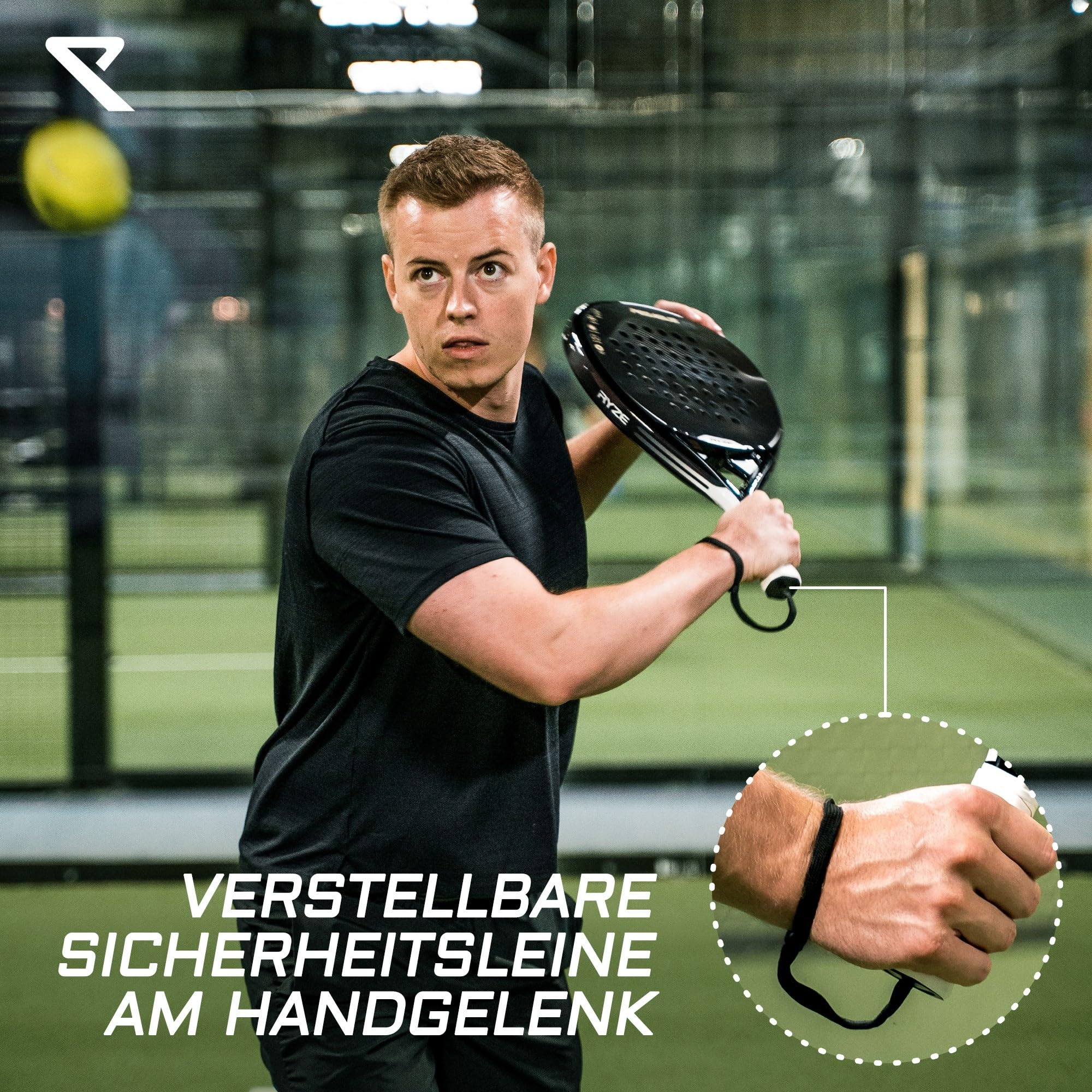 RYZE Pegasus Padel Schläger aus 100% Kohlefaser - Maximale Power & Kontrolle - 360g Leicht & Langlebig - Unisex Padelschläger für Männer & Frauen - Padel Racket Set Inkl. kostenloser Hülle