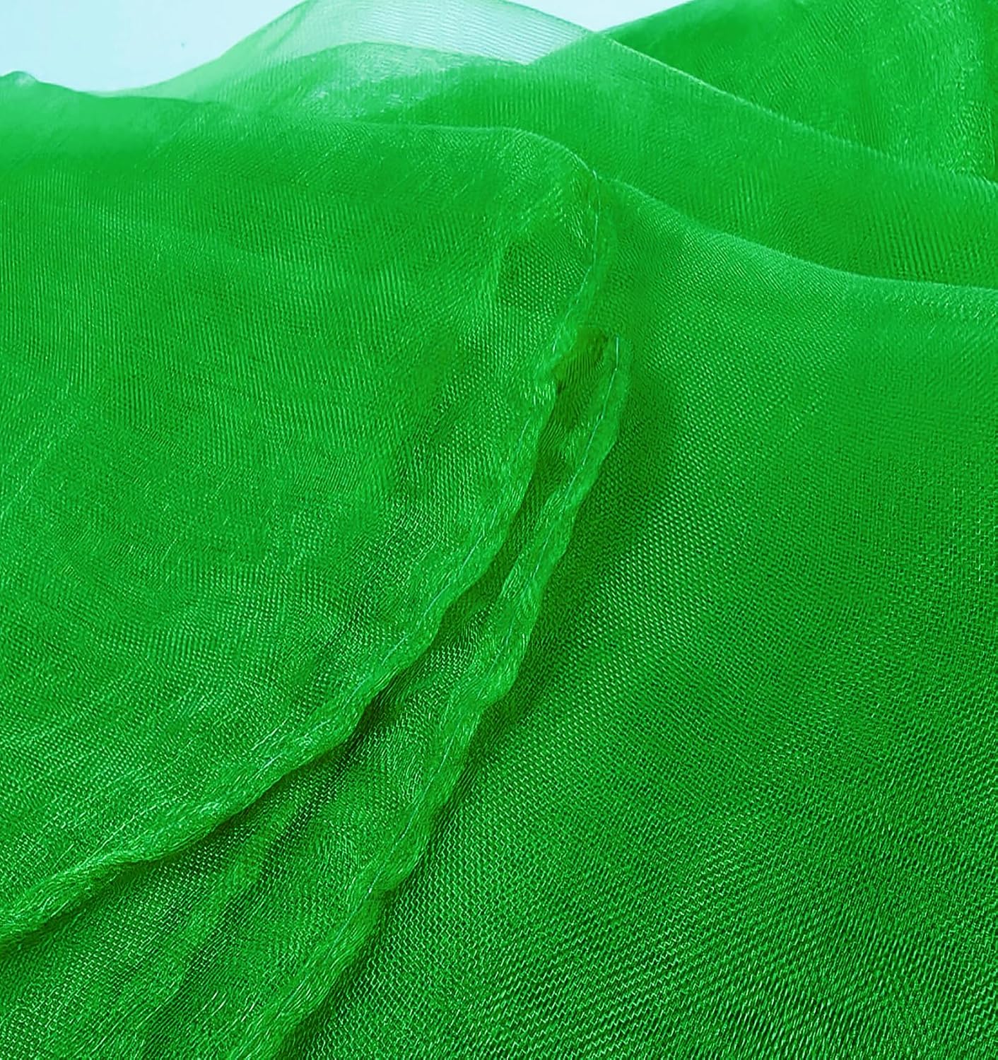 Lolakee Dance Scarves 12 Pcs Juggling Scarves for Kids Play Silk Scarve for Babies Toddlers Children Movement Learning Education Musical Accessories Colorful Scarfs Magic Tricks Performance (Green) image 3