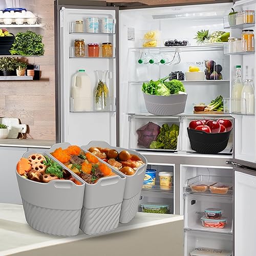 Miniatura 10 de TAYDOIBAN Separadores de olla de cocción lenta de silicona para olla de cocción lenta de 6 a 8 cuartos de galón, el divisor de olla de cocción lenta