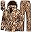 NEW VIEW Camo Hunting Clothes for Men, Quiet Warm Fleece Lining, Cold Weather Deer Hunting Jacket and Pants with Face Mask