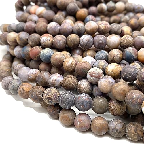 Miniatura 25 de ABCGEMS - Cuentas de morganita africana (agujero grande de 0.079 in)