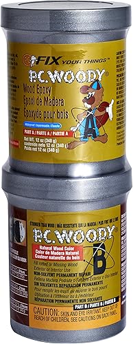 Miniatura 2 de PC-Woody Wood Repair Epoxy Pasta y J-B Weld Wood Restore Liquid Hardener