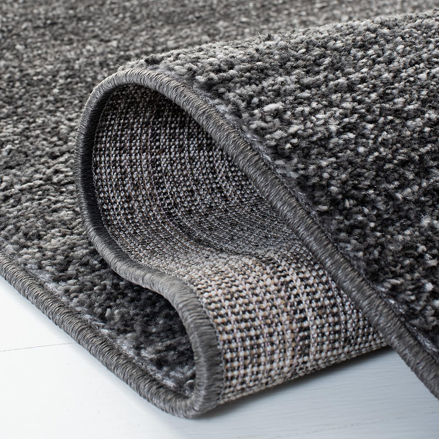 SAFAVIEH Area Rug 8x10 - Adirondack Collection - Large - Dark Grey & Light Grey, Modern Design, Non-Shedding & Easy Cleaning, Ideal for Living Room, Bedroom, Office, Dining Space (ADR183A)