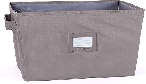 Covermates Keepsakes - Material resistente - Ventana de identificación - Asas reforzadas - Almacenamiento interior - Grafito