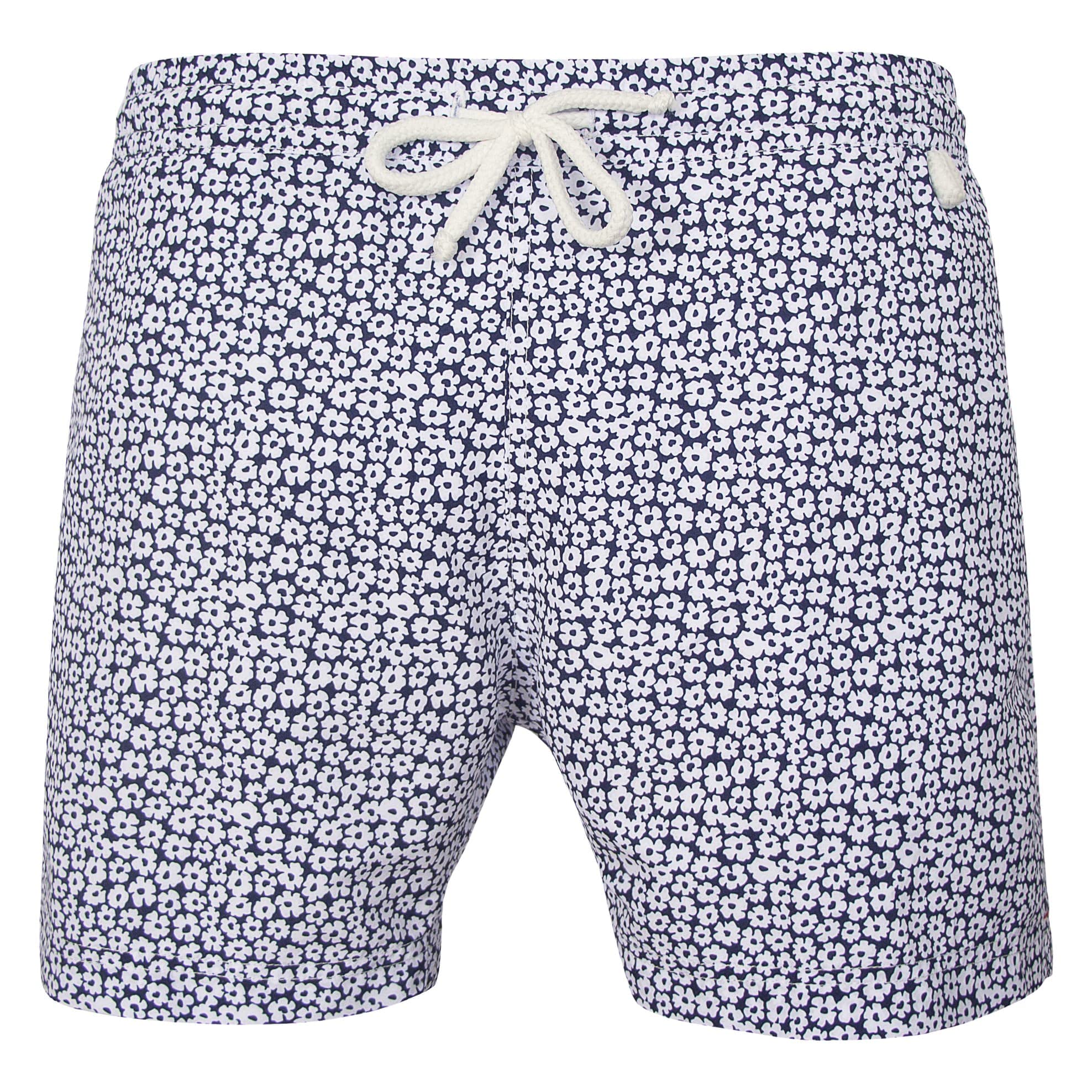 Bañador para Hombre Natación, Diseño de Flores, Color Azul y Blanco - Montauk 800, Azul, XXL