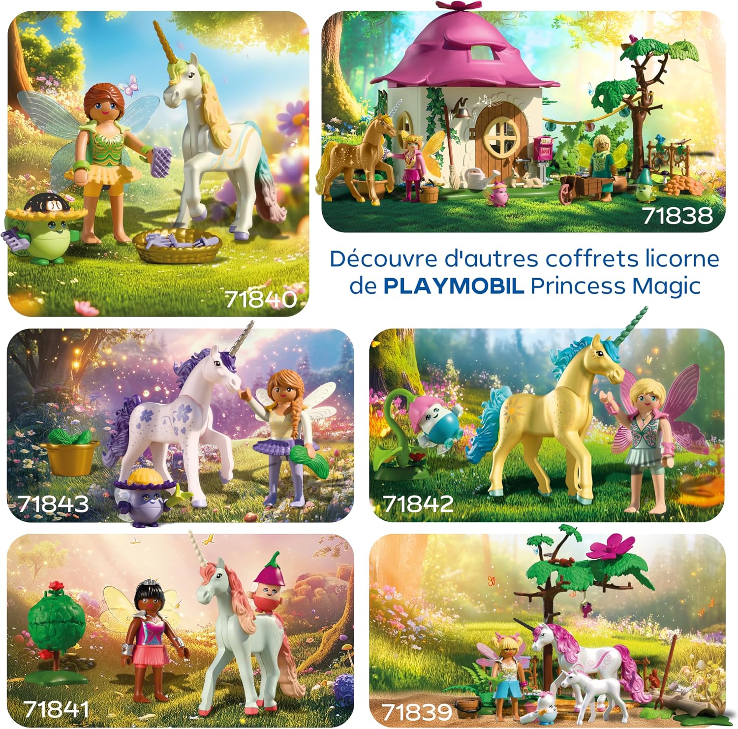 Playmobil Magic Unicorns Maison des fées avec Licorne dorée et écurie — image 5