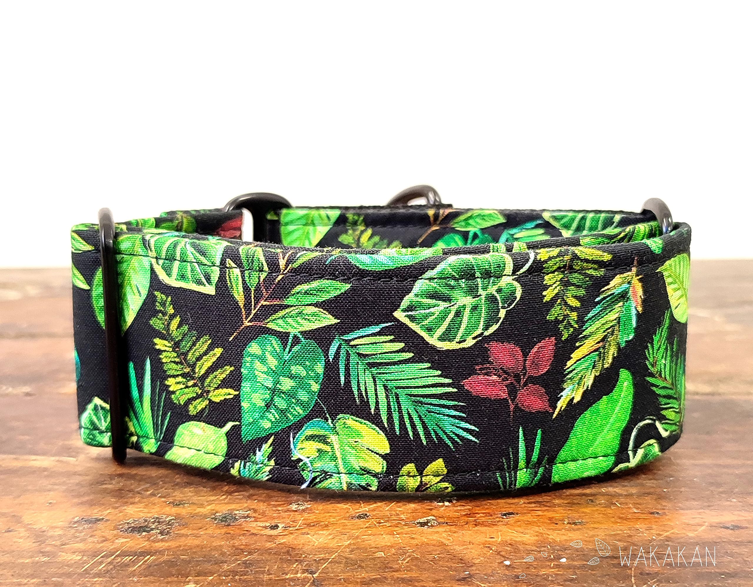 Collar Martingale Para Perro: Rainforest, Hecho a Mano en España por Wakakán