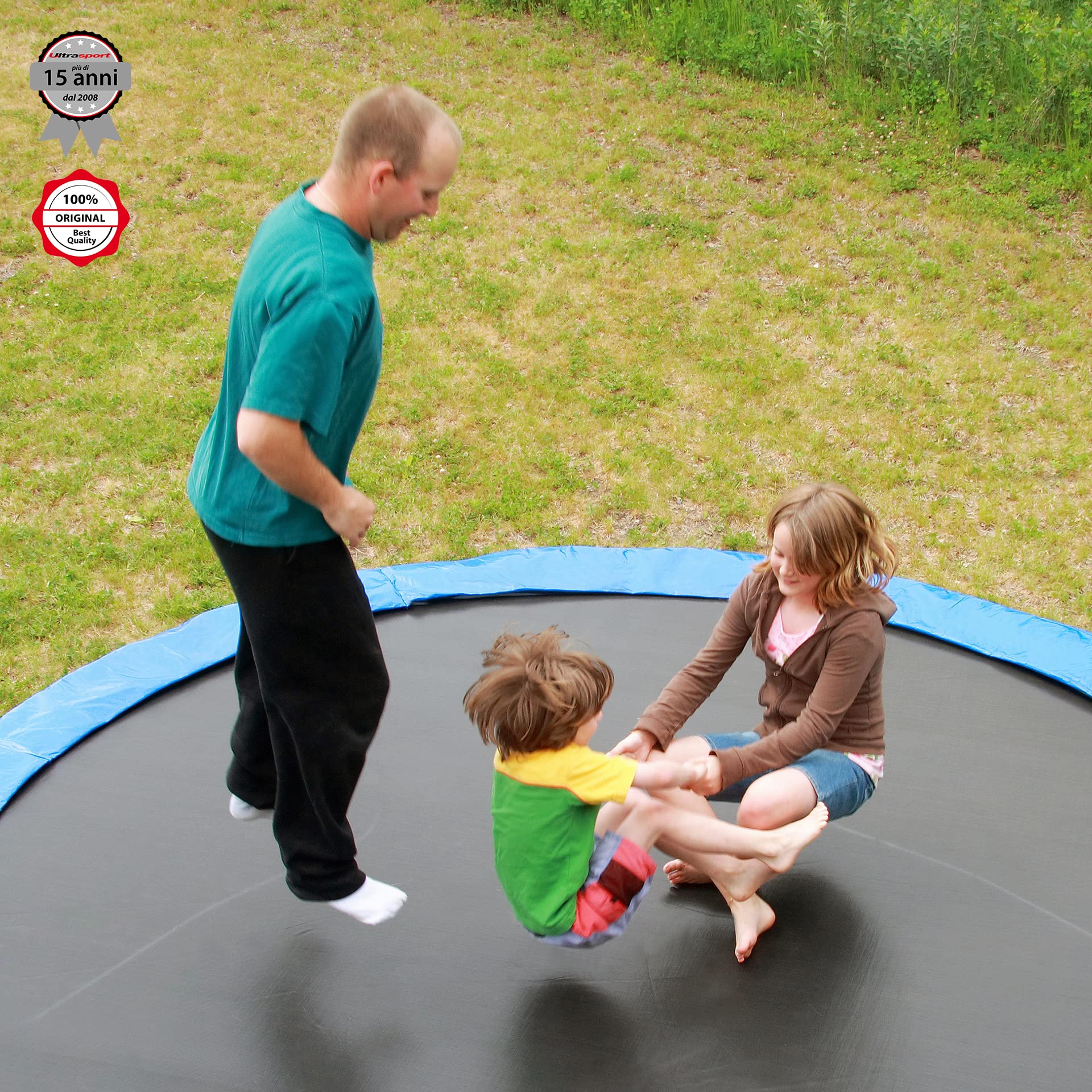 Ultrasport Copri Bordo per Trampolino da Giardino Jumper e Wave - Protezione Bordo per Diametri da 180 a 430 cm - Accessori per Maggiore Sicurezza