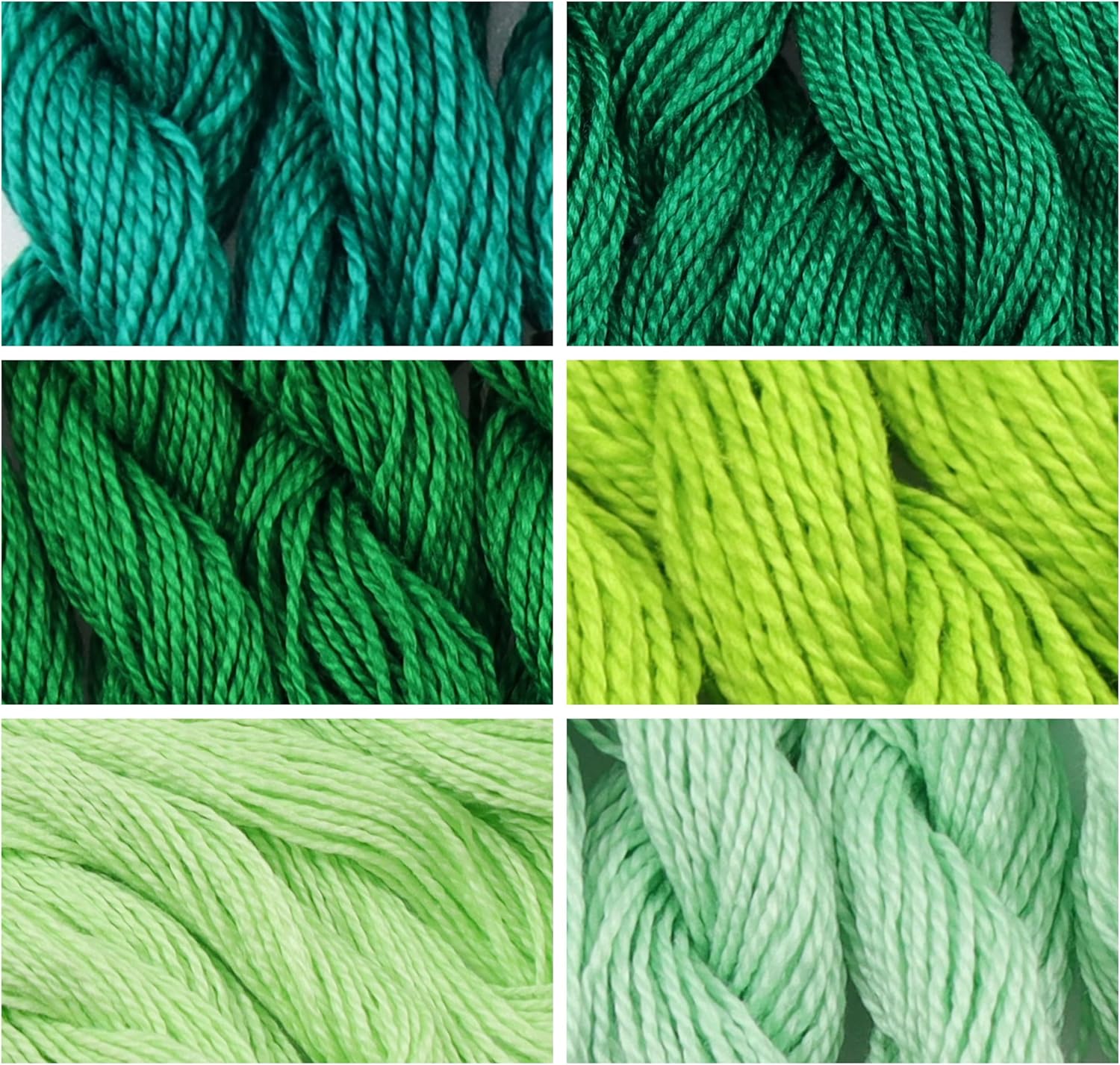 KCS 328 Yards(300 Meters) Mercerized Pearl Cotton Crochet Needlepoint Thread,Size 5, 12 skeins,Mixed Color 17