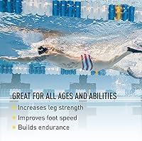 Vista 6 de FINIS Long Floating Swim Fins - Training Fins for All Ages - Improves Kick Technique & Body Position