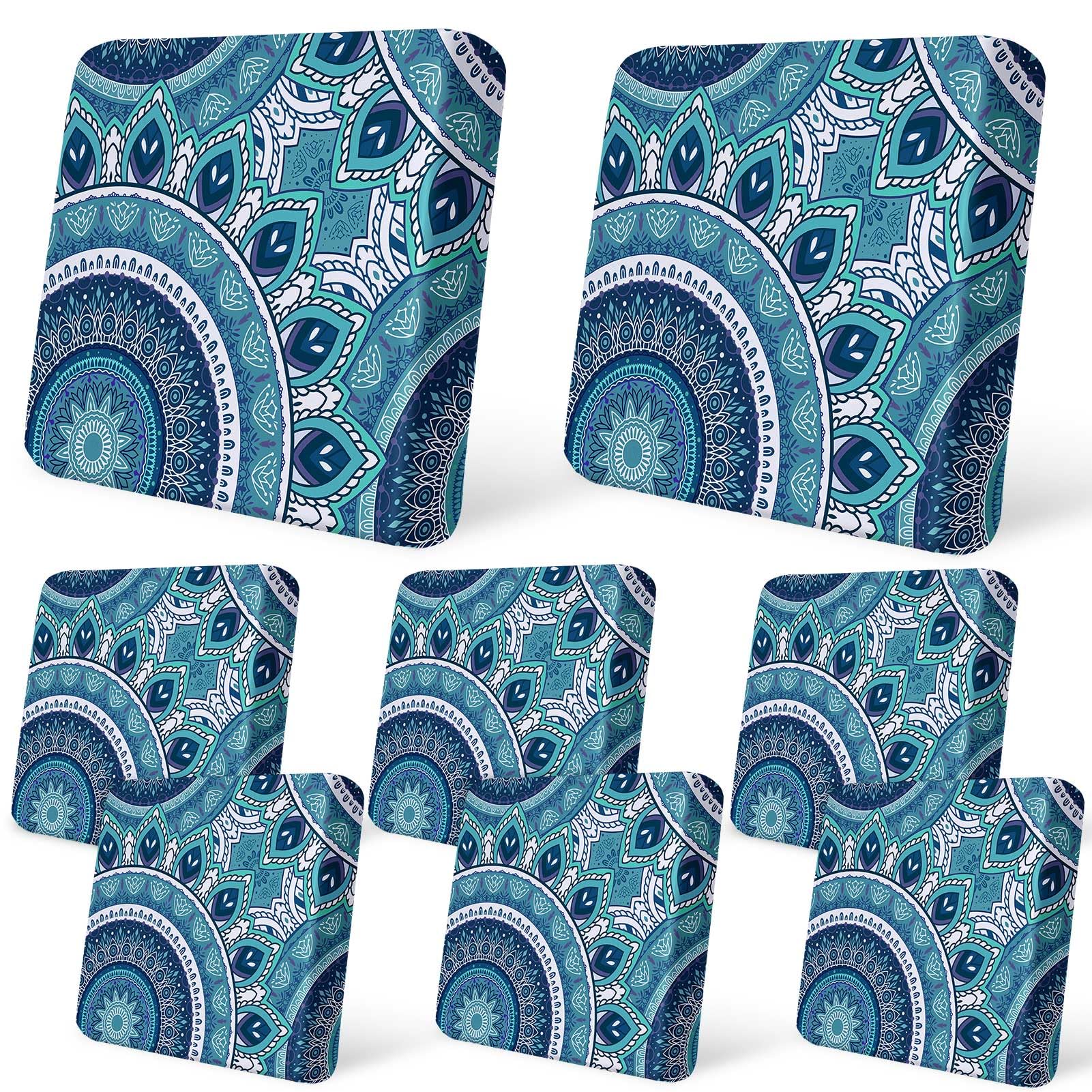 8Pcs Patio Cushion Covers Stretch Outdoor Furniture Protector Slipcovers