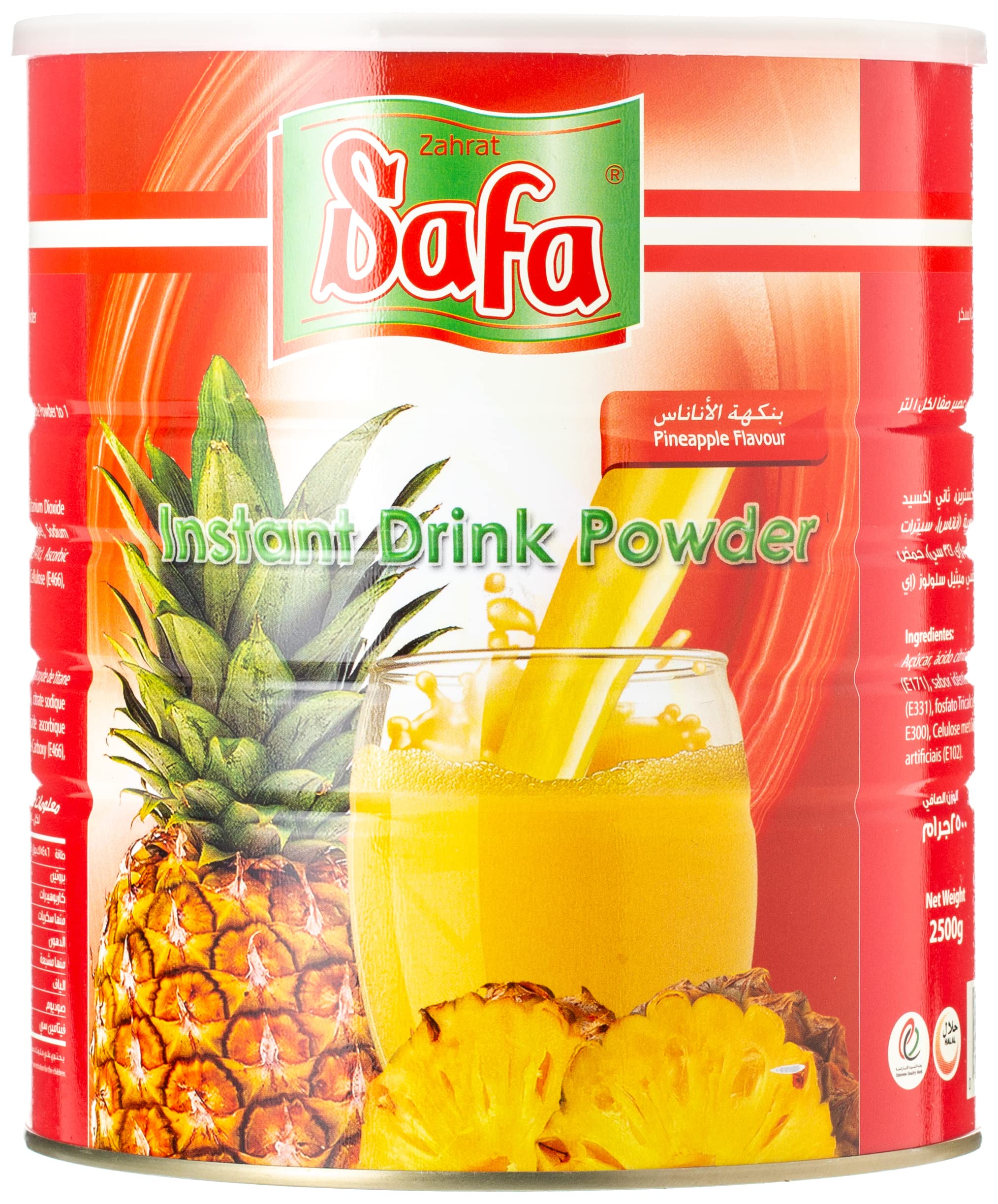 Safa Pineapple Instant Drink Powder Tin, 2.5 kg