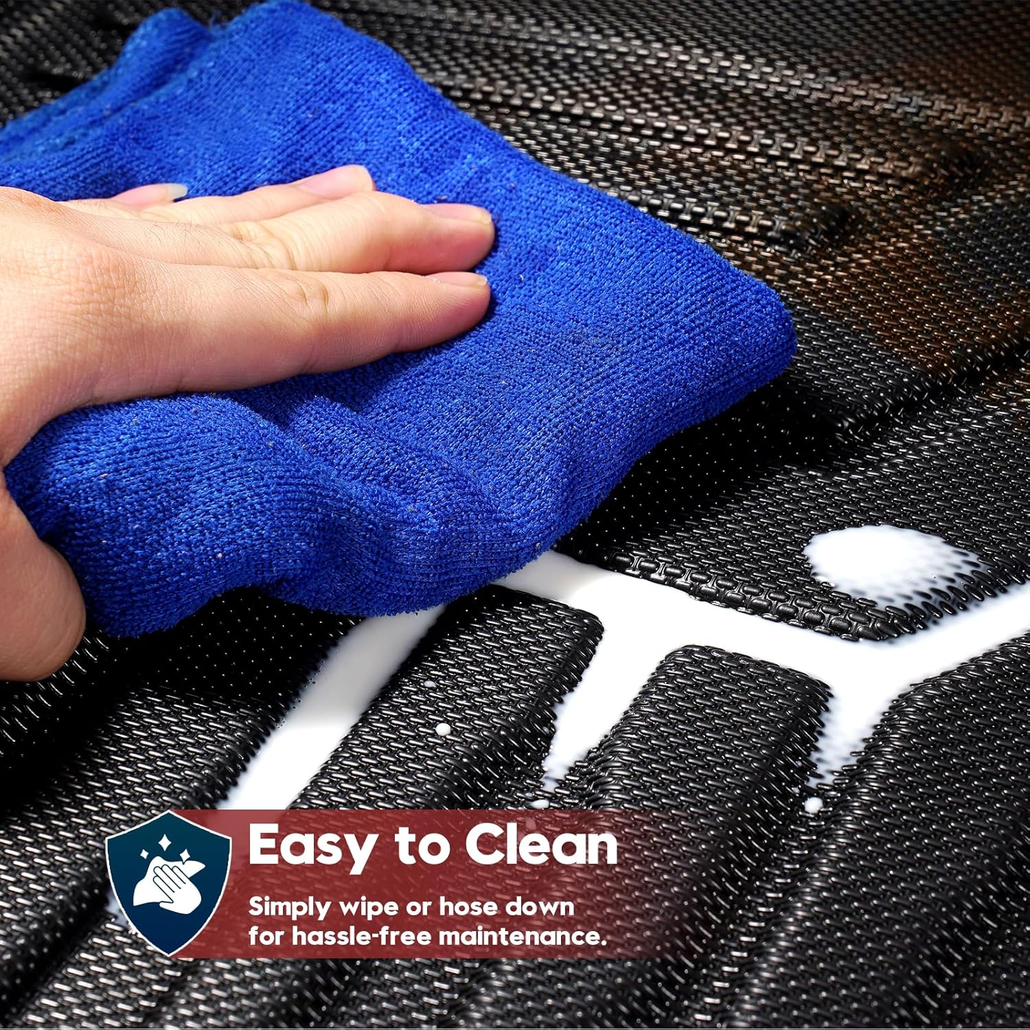 T TGBROS for Chevy Equinox EV Floor Mats 2024 2025 All-Weather Full Set Custom Fit TPE Liners Back Seat Protector Cargo Liner Trunk for Chevrolet Equinox EV Accessories 4PCS