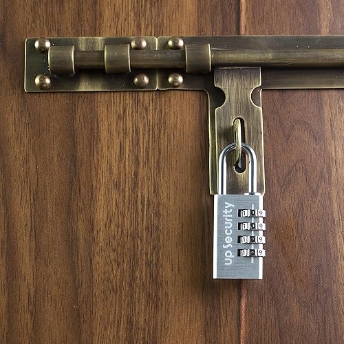 Miniatura 6 de Cerradura de combinación de 4 dígitos para casillero, unidad de almacenamiento, cerradura de gimnasio con código, candado combinado para casillero