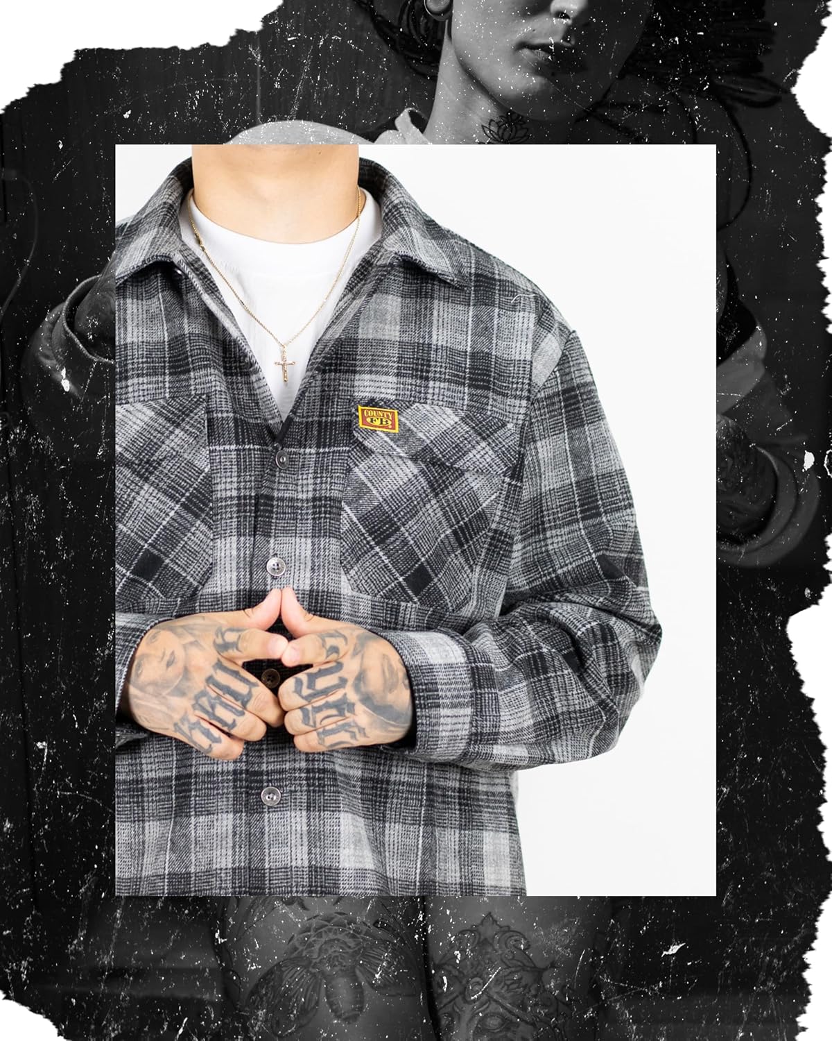 FB County Super Heavyweight Long Sleeve Shirt - Unisex Casual Fit, Wool Winter Long Sleeve w/Metal Buttons