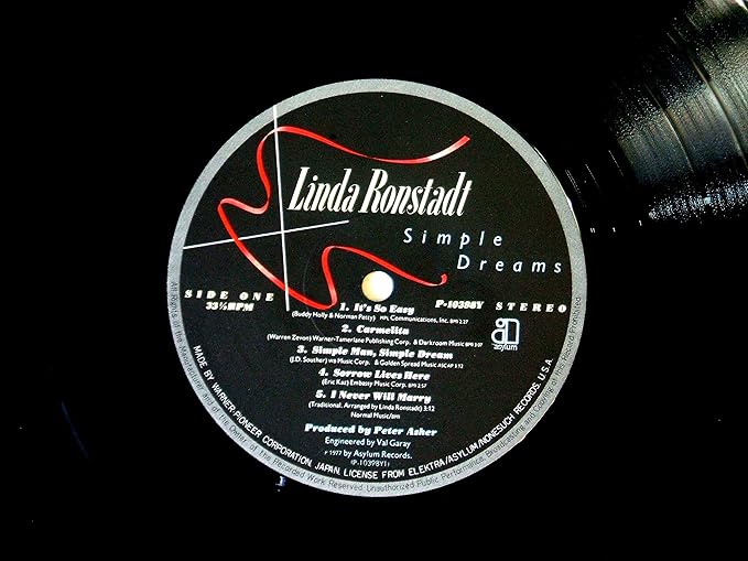 Amazon Linda Ronstadt Simple Dreams 12 Analog 1977年 Japan初回盤 リンダ ロンシュタット カントリー ミュージック