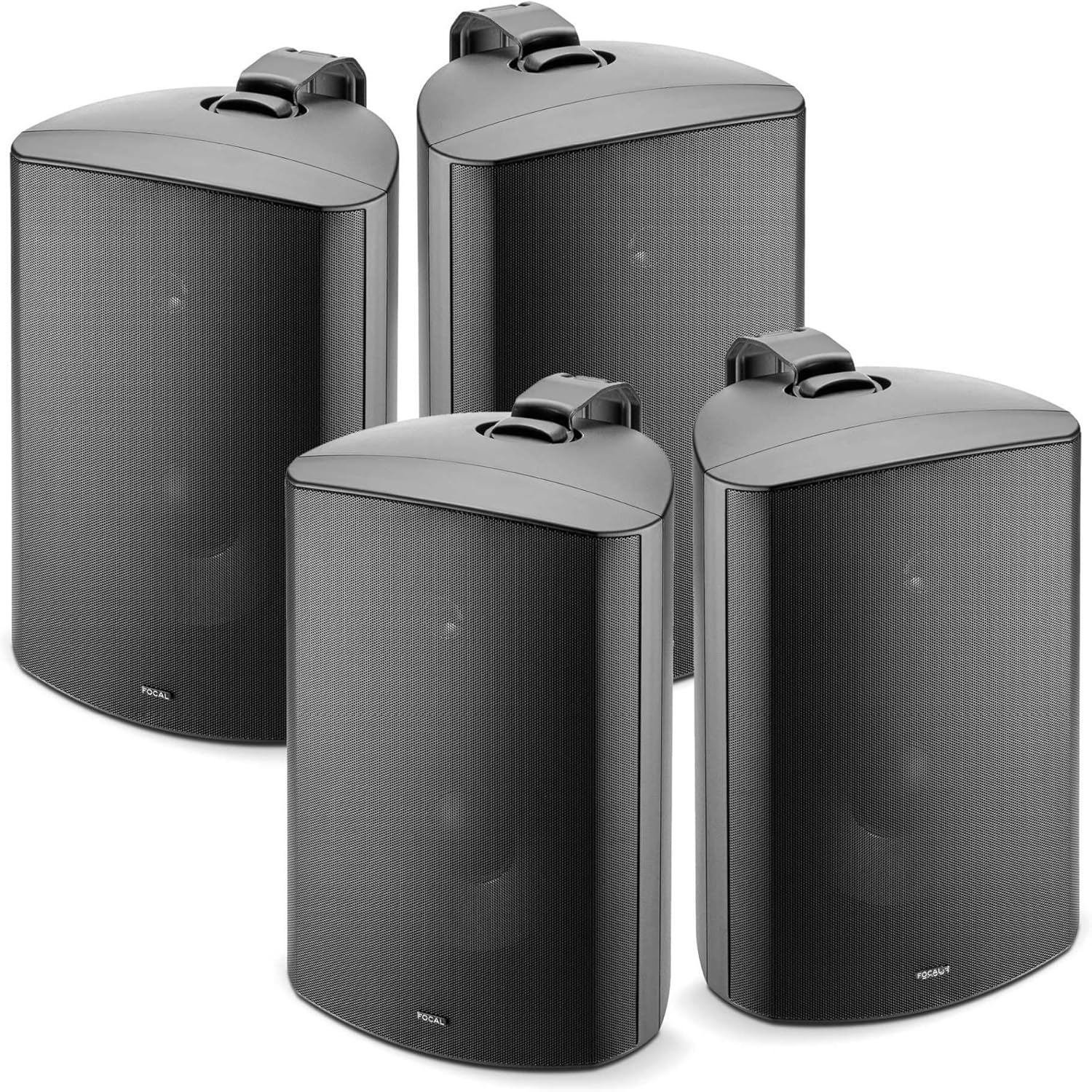Focal 100 OD8 8" Outdoor Loudspeakers, IP66 Rated - Black Pairs, 4 Speakers