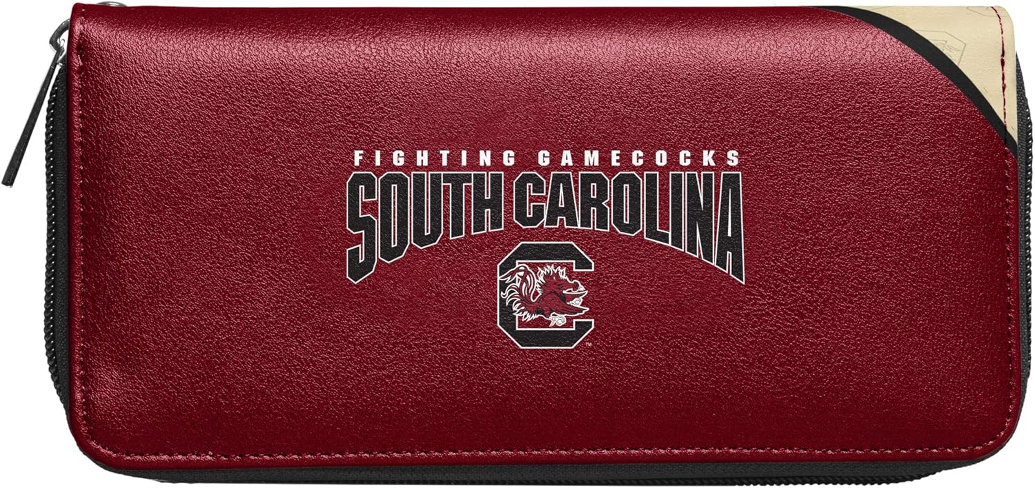 Littlearth NCAA womens Ncaa Curve Zip Organizer Wallet